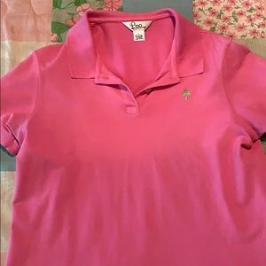 Lilly Pulitzer Pink Polo